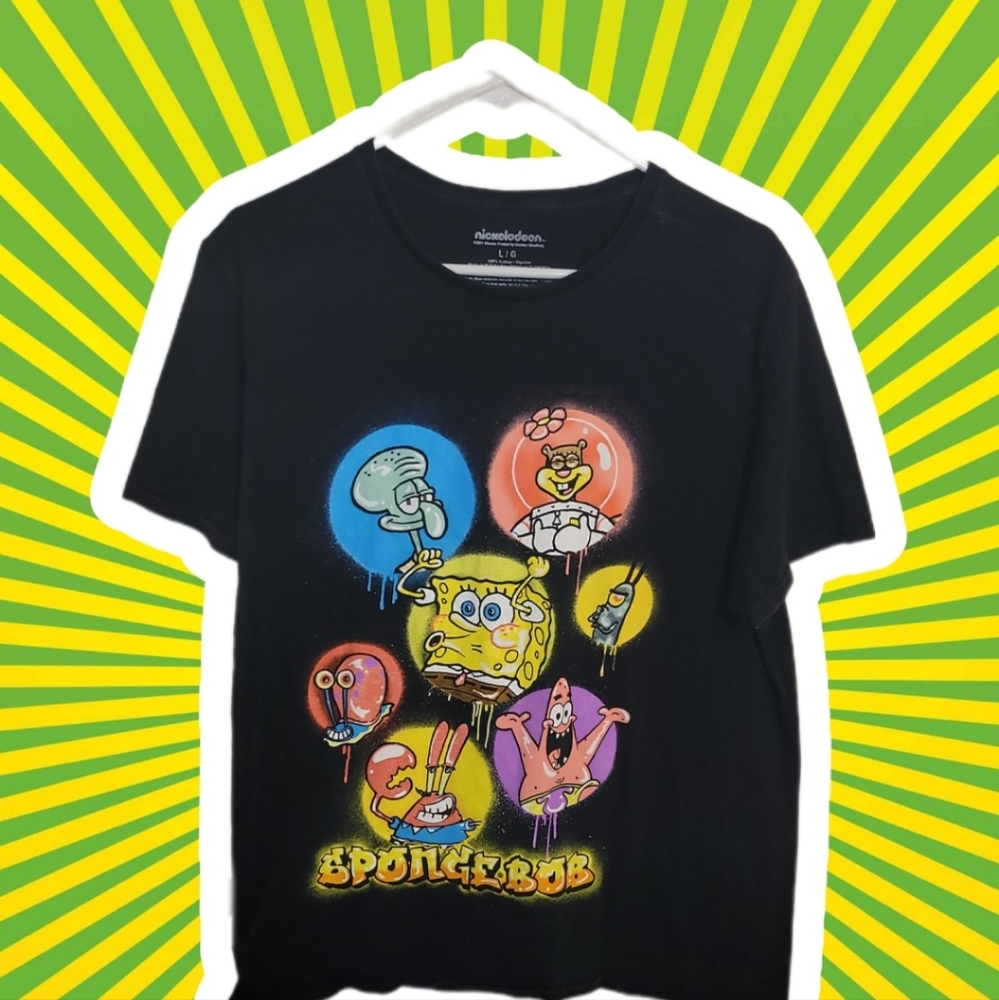 SPONGEBOB NICKELODEON SHIRT...BLACK...LARGE